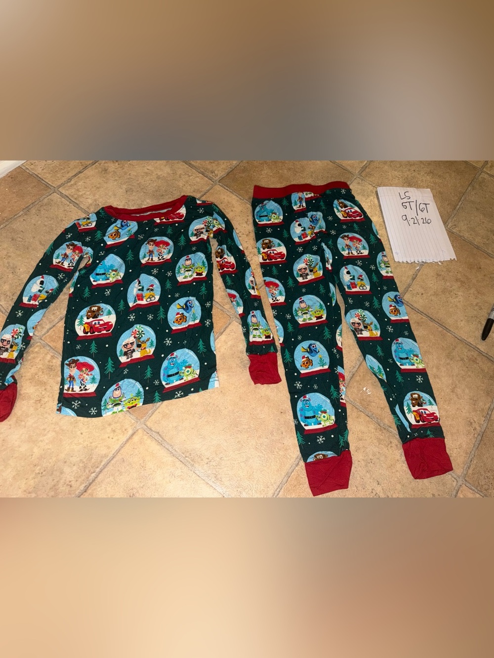 Kids Holiday Disney Pajama Set -little sleepies